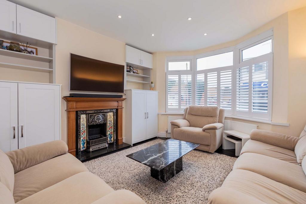 Living room, fireplace