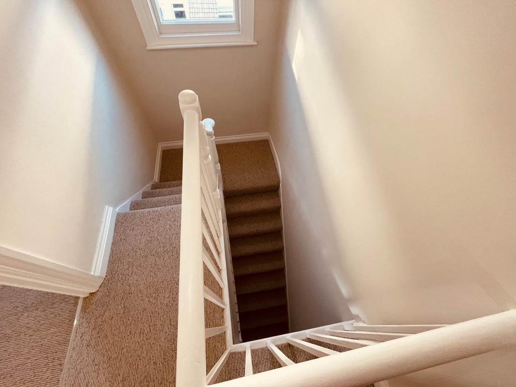 Landing down the sta