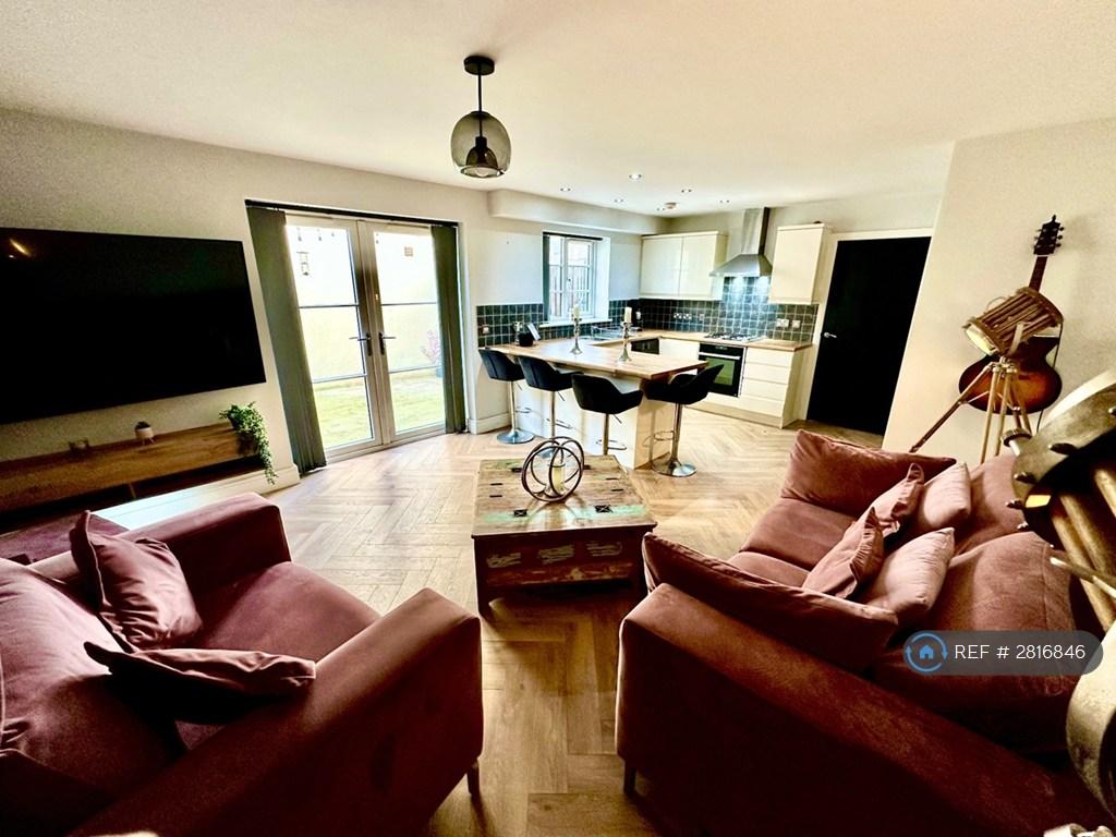 Opening Plan Living And Kitchen Area