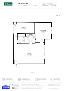 2 bedroom flat for sale, Sky Studios, Albert Road, London, E16