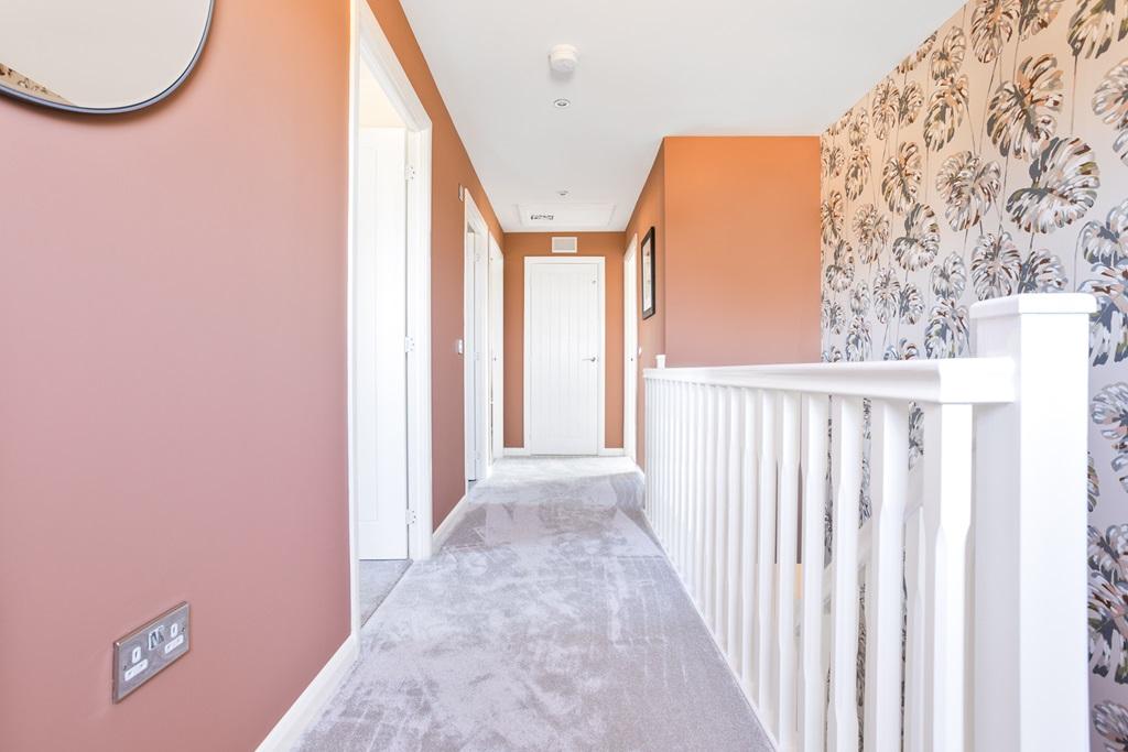 Spacious and bright landing flooded with...
