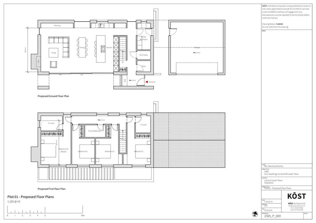 Plot 01 - Proposed Floor Plans