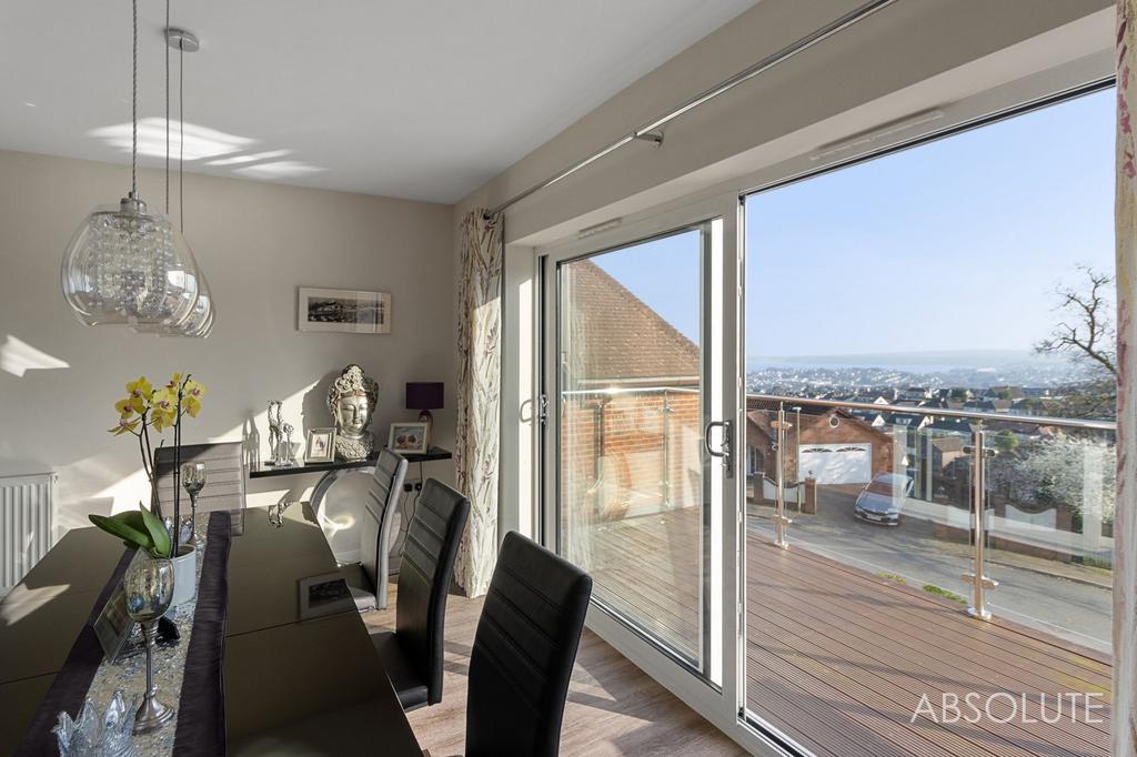 Dining space and balcony