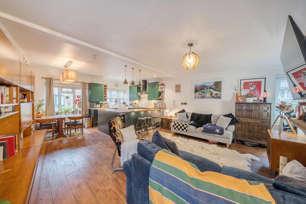 Open-plan living area, open plan living