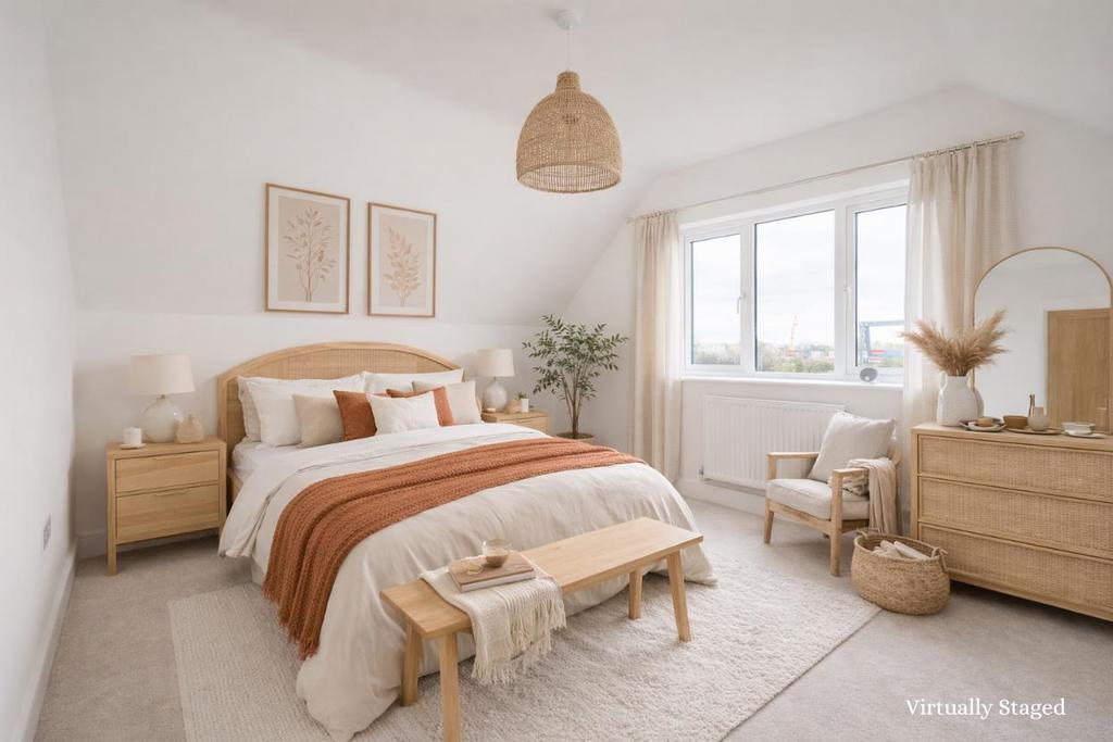 Staged bedroom two