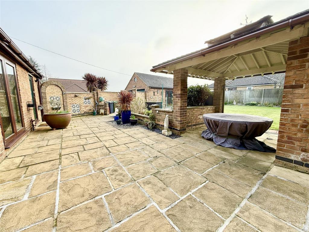 Patio and BBQ area