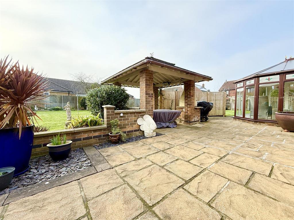 Patio and BBQ area