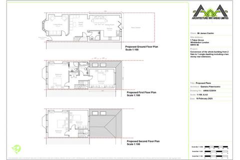 3 bedroom end of terrace house for sale, Tabor Grove, London, SW19