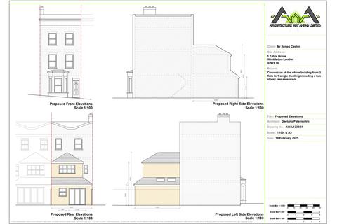 3 bedroom end of terrace house for sale, Tabor Grove, London, SW19
