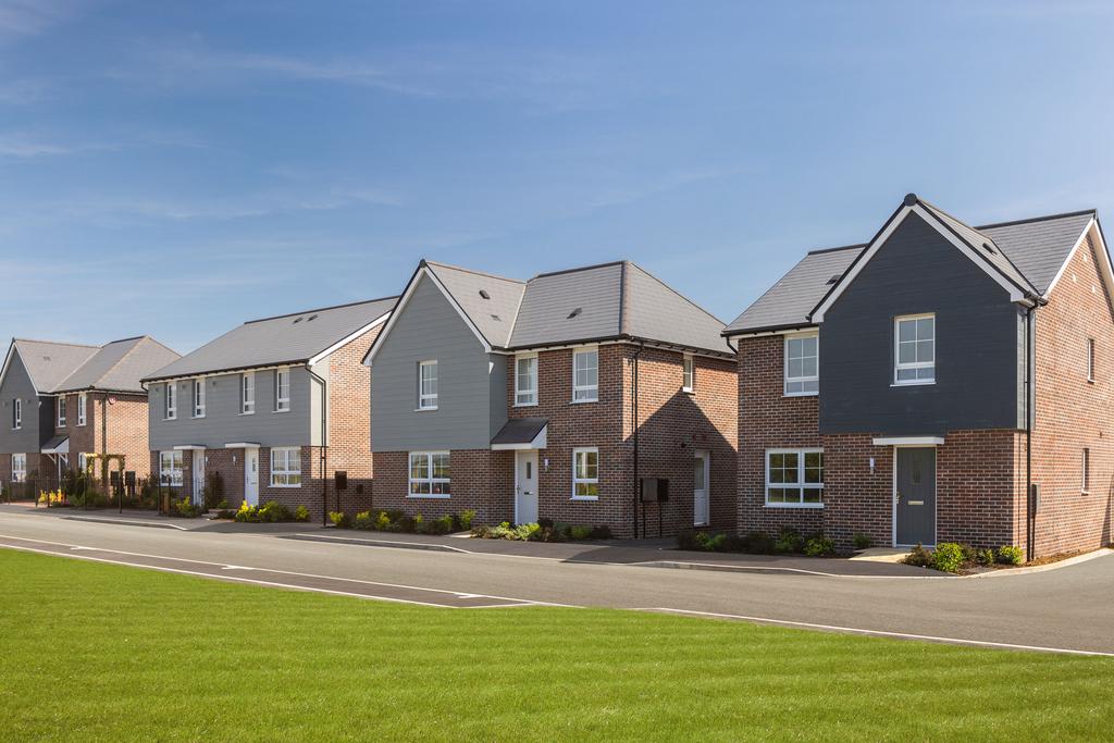 Street scene of Fiddington Fields