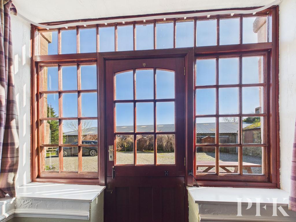 Rear entrance door