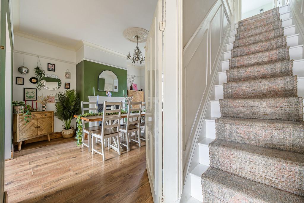 Staircase and Dining Room