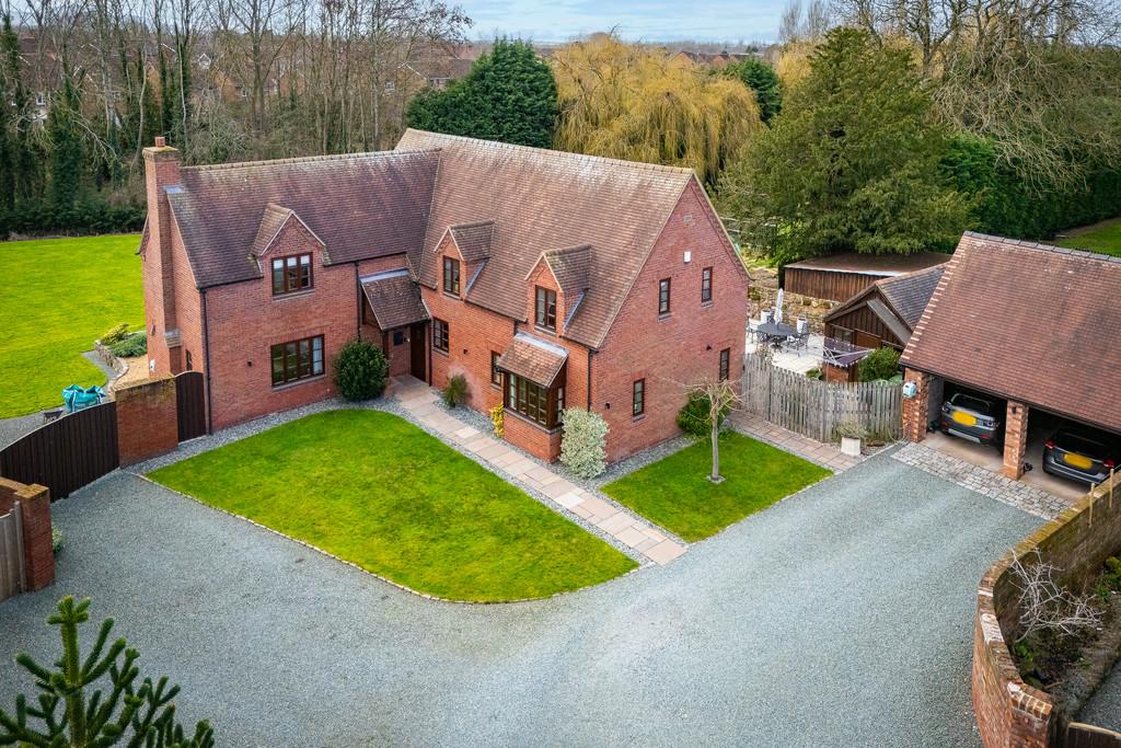 Aerial front of Property