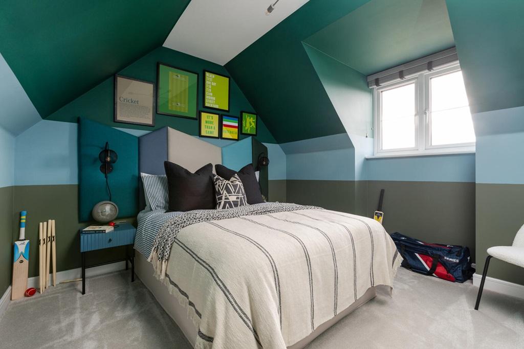 Bedroom 3 would make an ideal room for teenagers