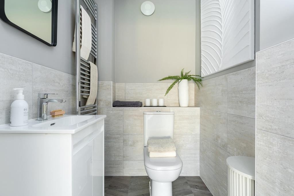 Convenient downstairs wc