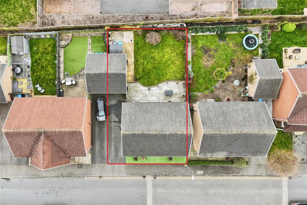 Aerial view of the property