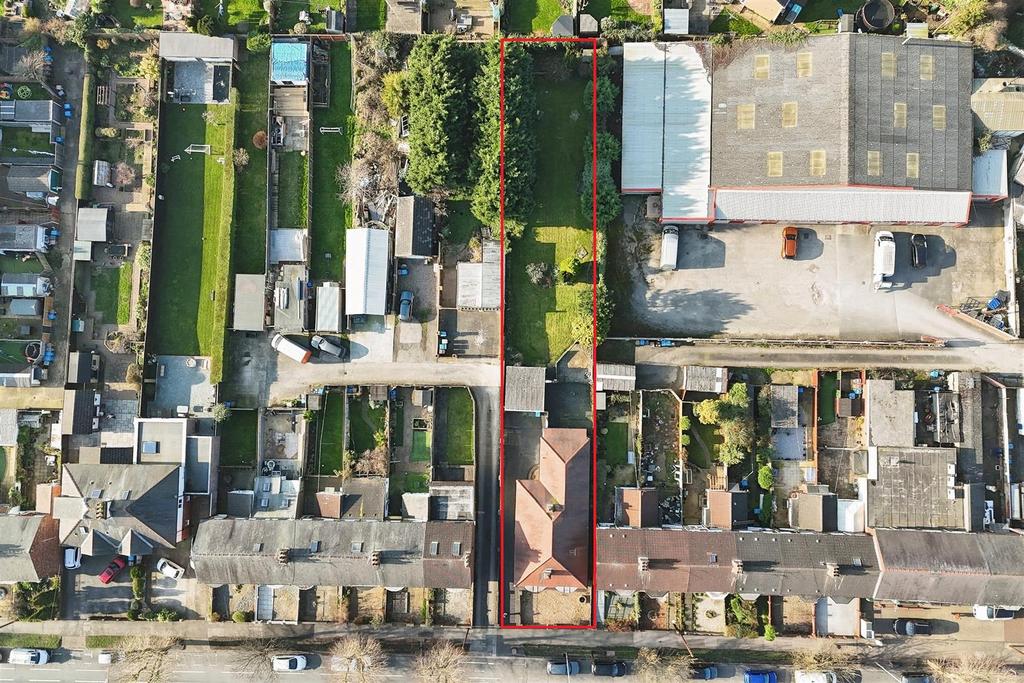 Aerial view of the property