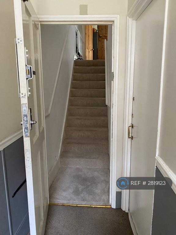 Private Stairs Up From Shared Ground-Floor Hall