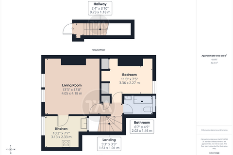 1 bedroom apartment to rent, 22 Old North Road, Herts SG8
