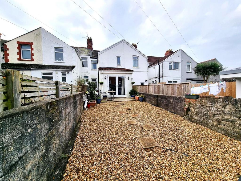 Rear of property