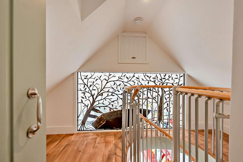Spiral Staircase and reading area