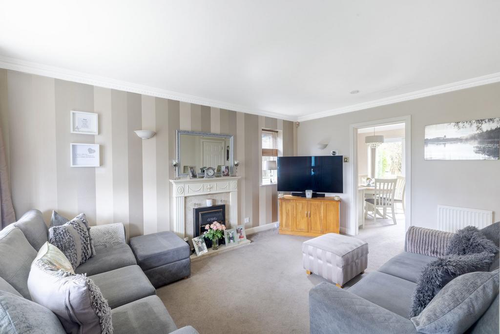 Living room, fireplace