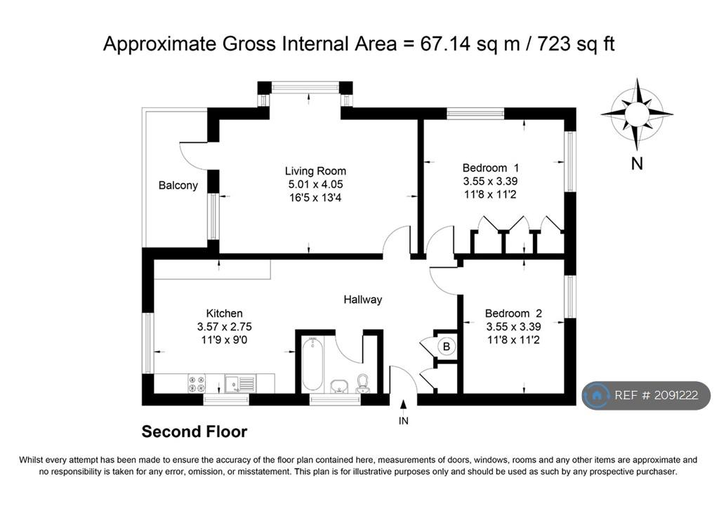 Floorplan (1st Floor Flat)
