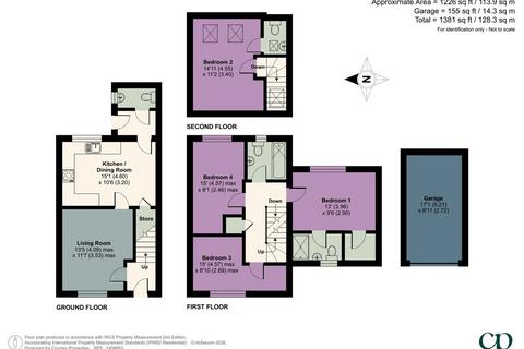 4 bedroom semi-detached house for sale, Hardy Way, Fairfield, SG5