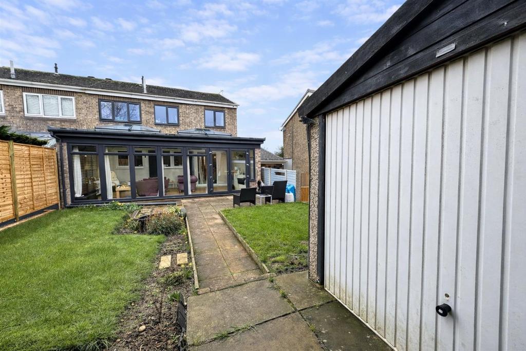 REAR GARDEN &amp; GARAGE
