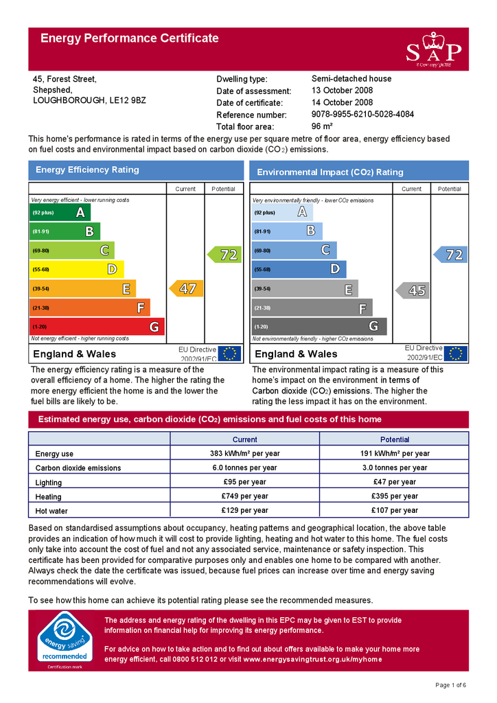 EPC Certificate