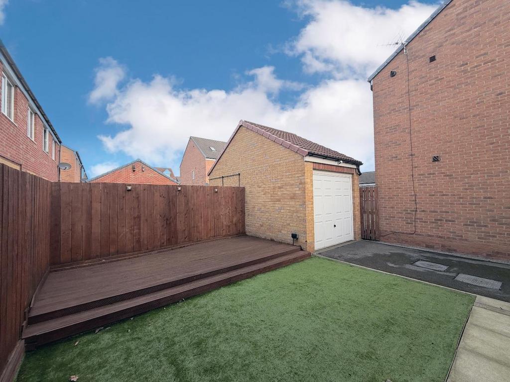 Rear Garden and Single Garage