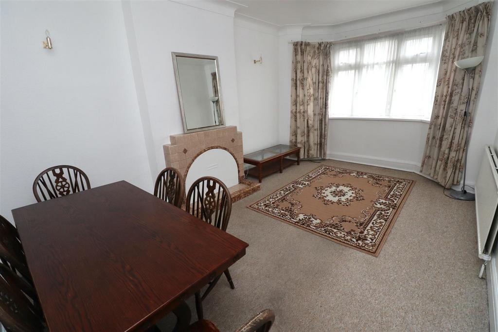 Dining room, fireplace
