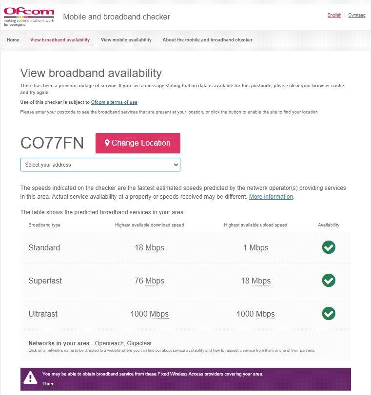 Broadband Check