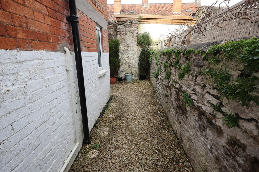 Rear path and courtyard