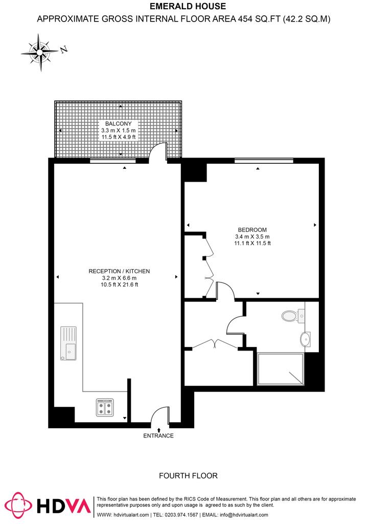 42 Emerald House W3