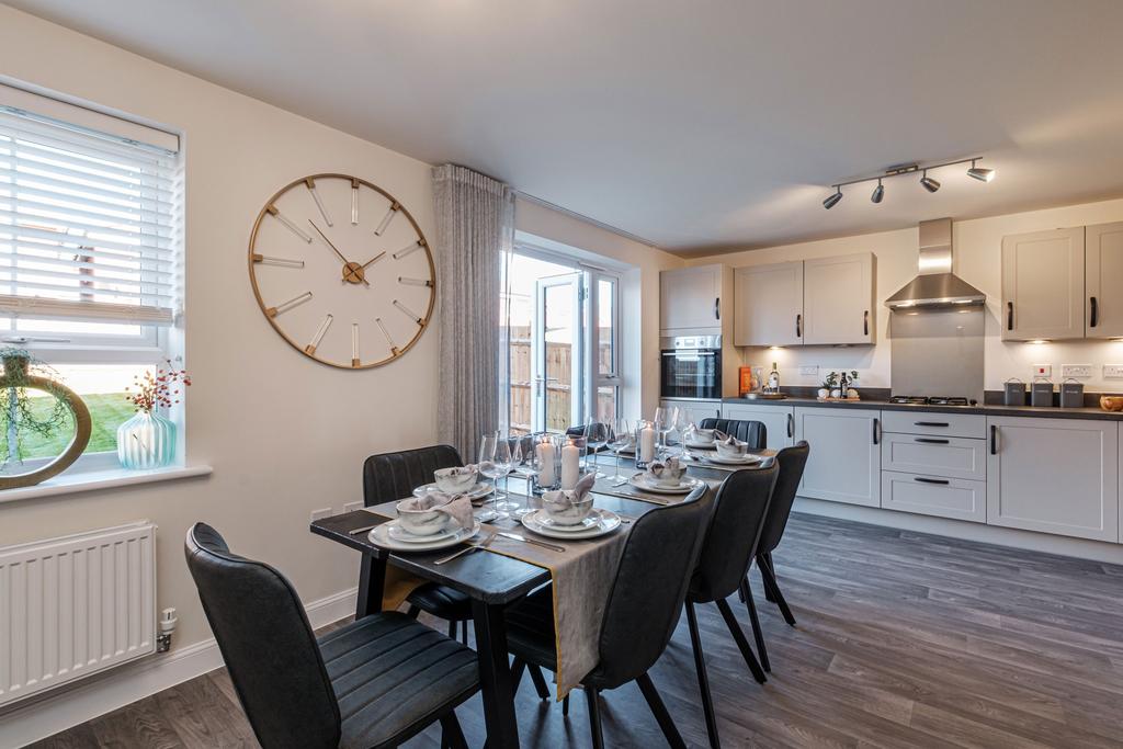 Interior view of kitchen diner in our Hale 4...