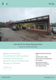 Retail property (high street) to rent, Unit 26-27 Van Alloys Business Park Stoke Row RG9 5QW