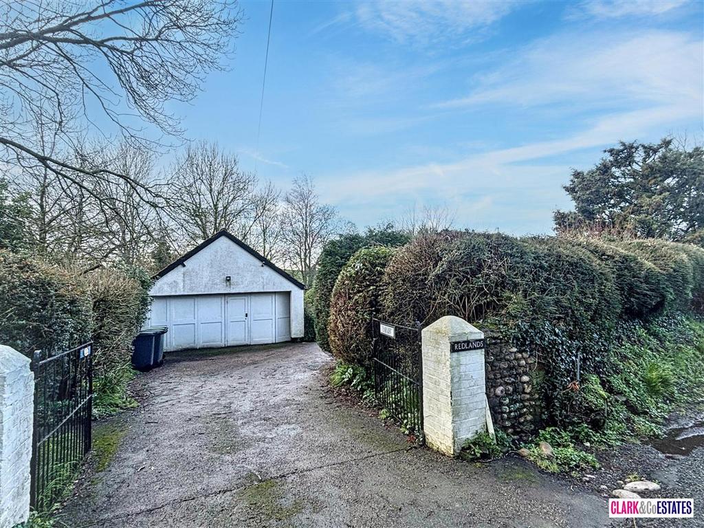 Garage and entrance