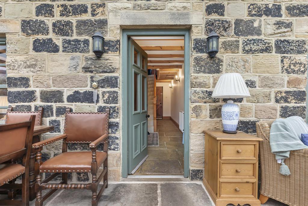 Conservatory With Stone Feature Wall
