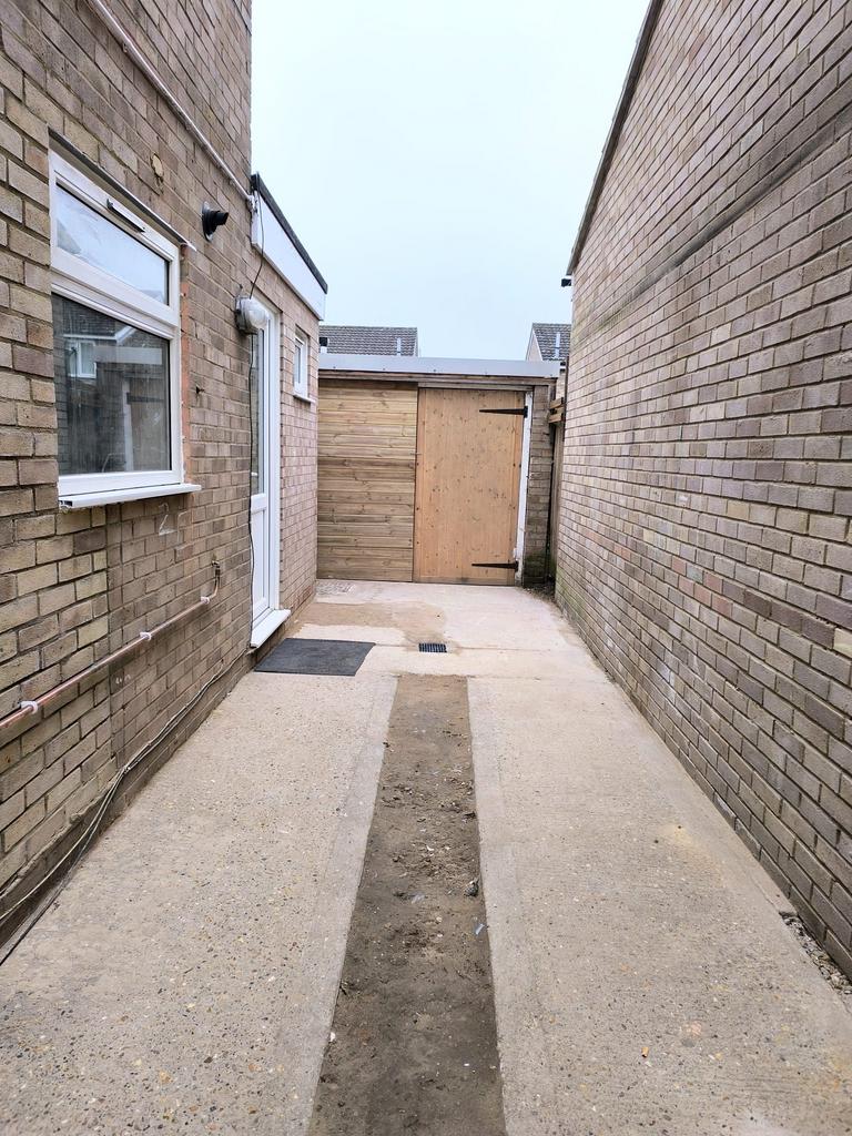 Side access to garage