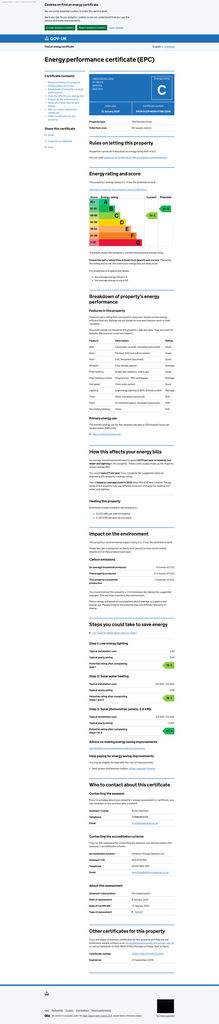 EPC Certificate