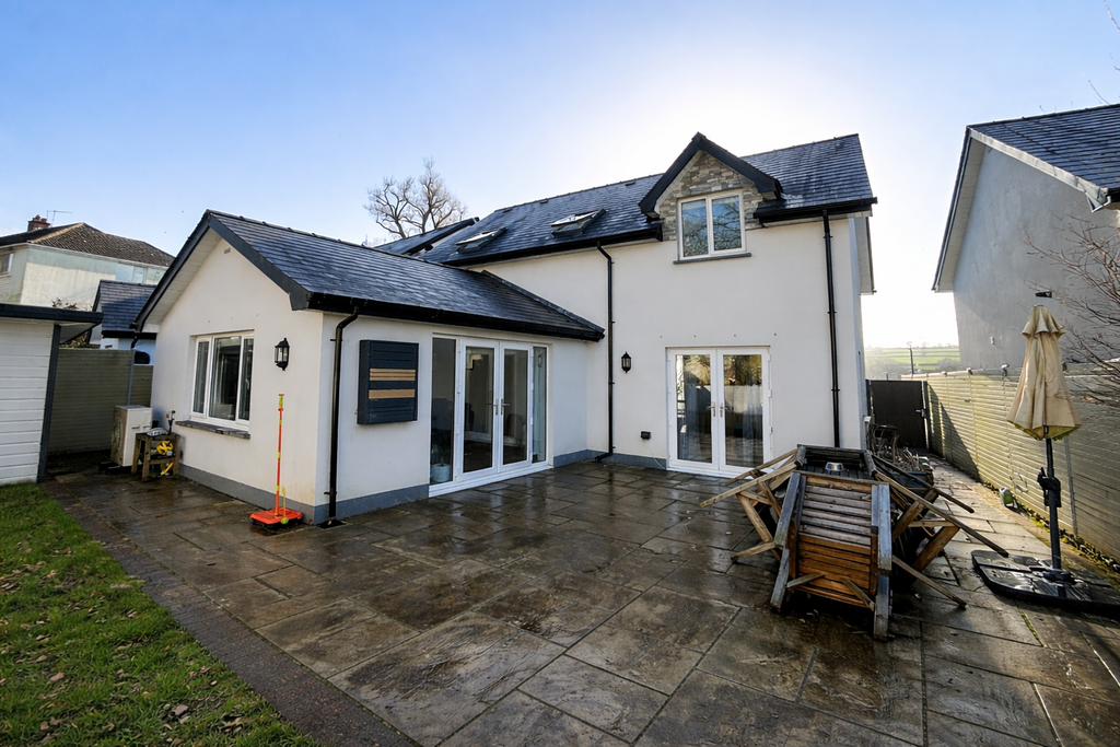 Rear of property