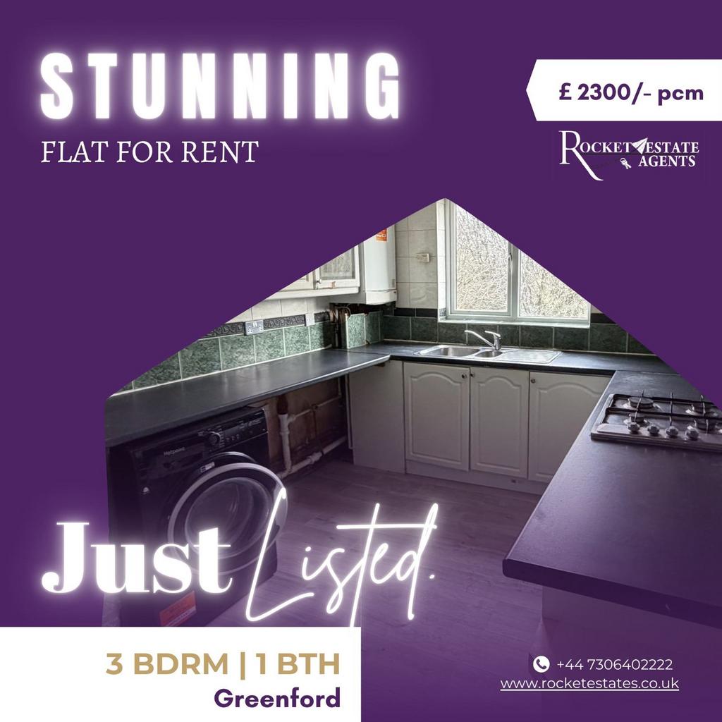 3 bed flat to rent Greenford Road, Greenford UB6