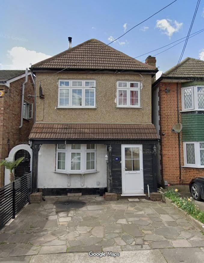 Detached house with driveway and bay window...