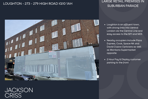 Retail property (high street) to rent, 273-279 High Rd Loughton IG10 1AH