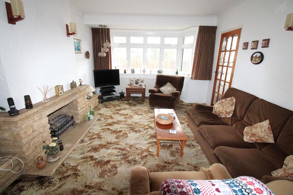 Living room, fireplace