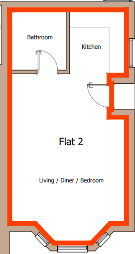 Flat 2 floor plan