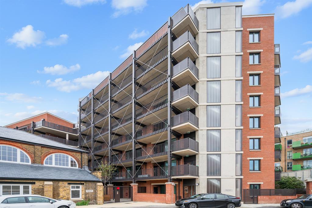 Apartment building facade, block of apartments