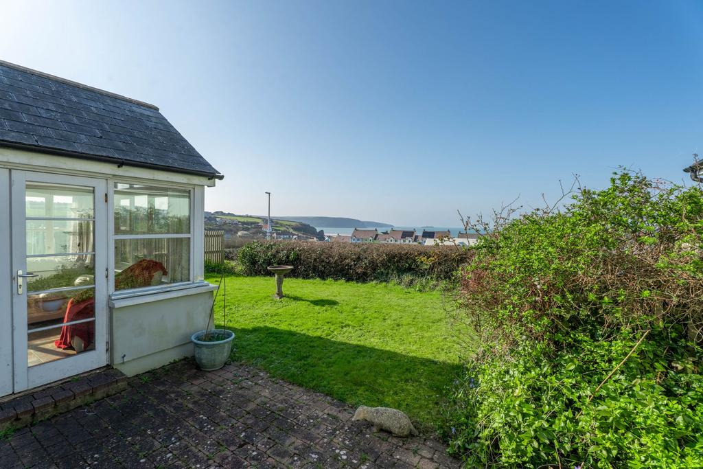 Rear Garden with Sea Views