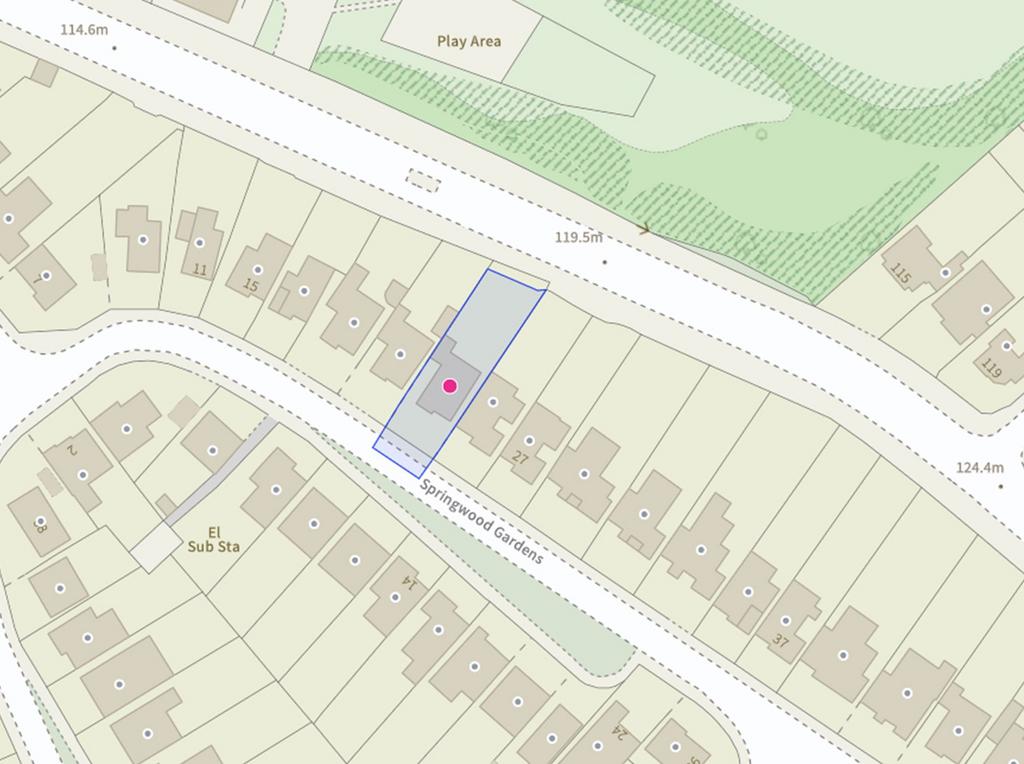 Outline of Property boundary